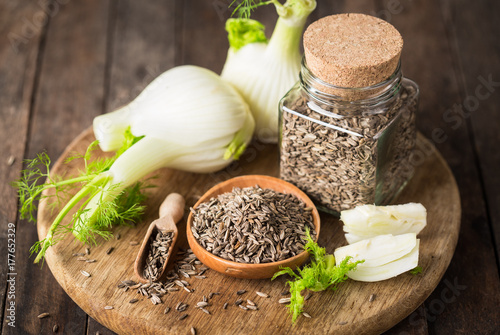 Fennel bulb and seeds,