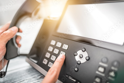 Communication support, call center and customer service help desk.