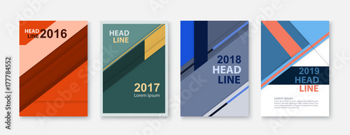 Abstract vector of annual report minimal cover or poster design template.Vector illustration.