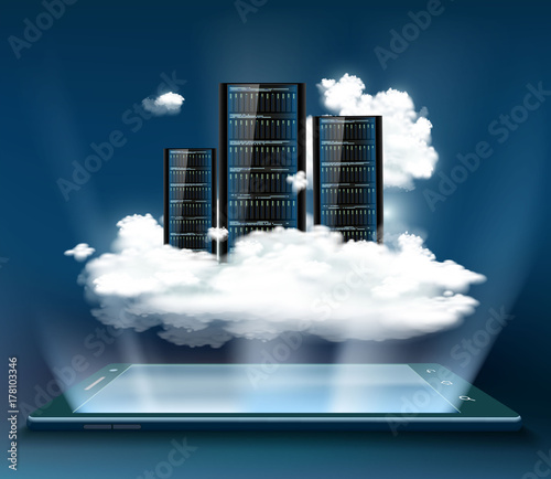 Server for data storage.