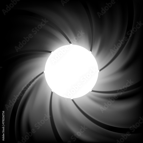 Barrel of a gun close-up