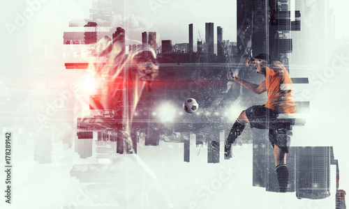 It is game time. Mixed media