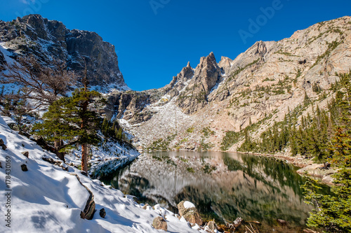 Emerald Lake, Rocky Mountains, Colorado, USA.