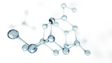 Science or medical background with molecules and atoms.