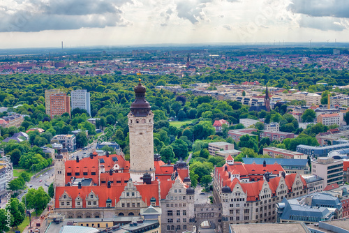 Aerial view of Leipzig, Germany