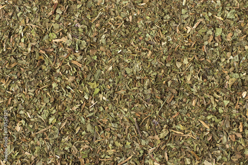 dried mint spice as a background, natural seasoning texture