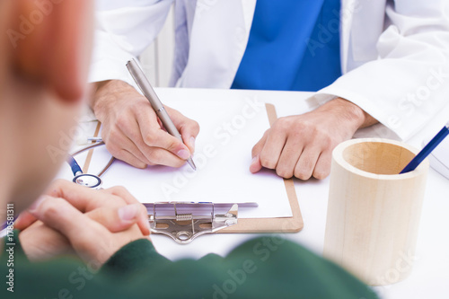doctor in patient consultation, healthcare and health