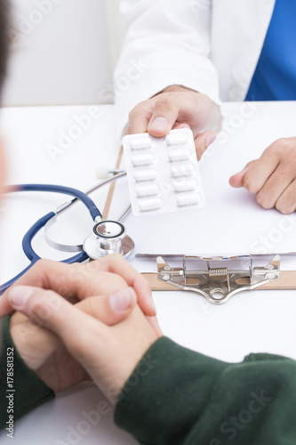 doctor in patient consultation, healthcare and health