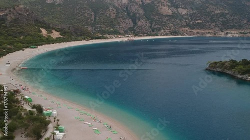 Aerial View of Dead Sea in Fethiye