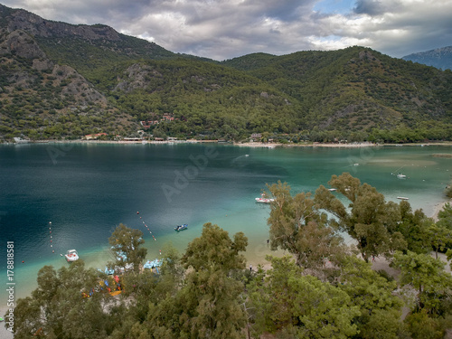 Aerial View of Dead Sea in Fethiye