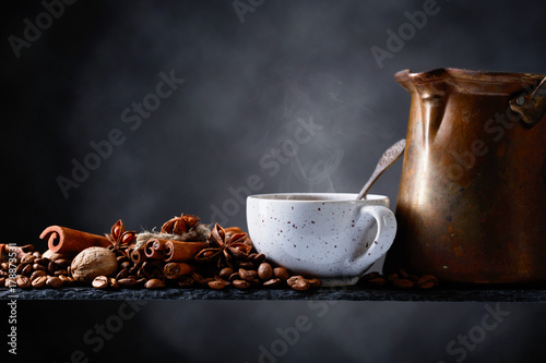 Coffee with spices.