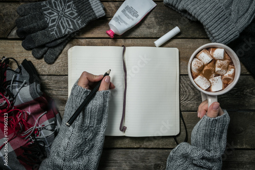 Winter weather survival kit concept