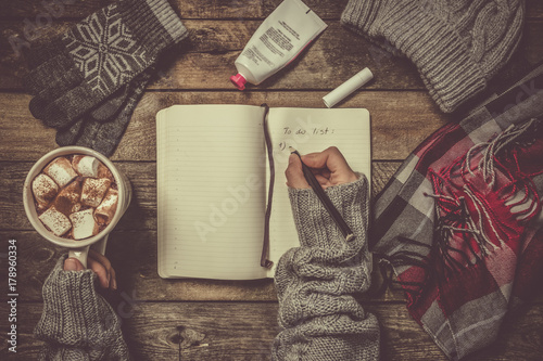 Winter weather survival kit concept