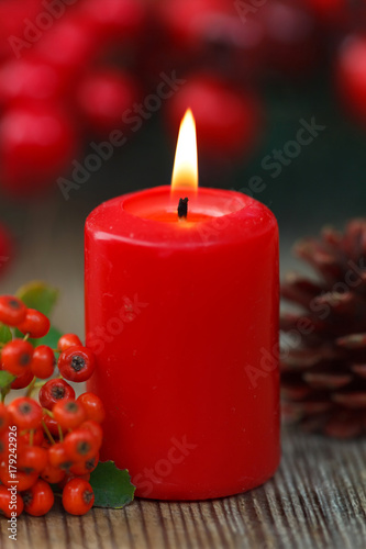 Red Christmas candles