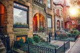 Chicago rowhouse neighborhood