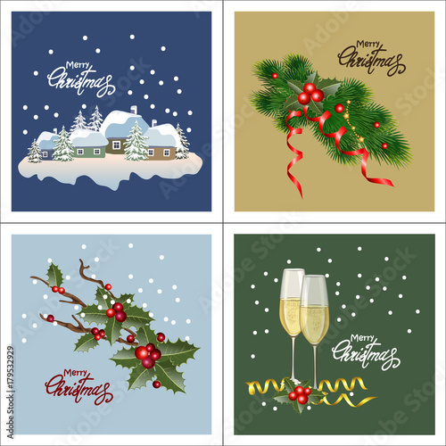 set christmas cards