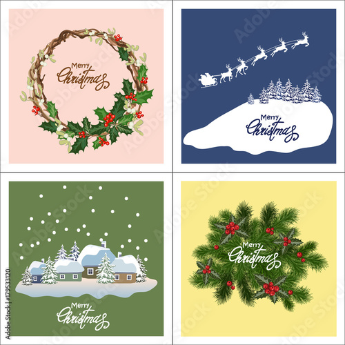 set christmas cards