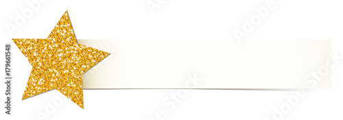 Banner Sparkling Star Gold