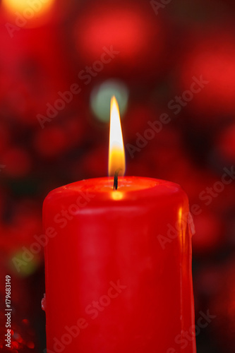 Red Christmas candles