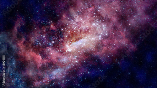 Obraz na płótnie Nebula and galaxies in space. Elements of this image furnished by NASA.