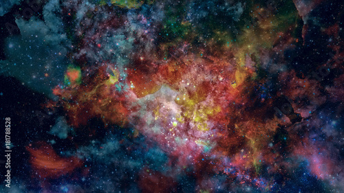 Obraz Fotograficzny Small part of an star field of space. Elements of this image furnished by NASA.
