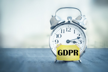 GDPR General Data Protection Regulation alarm clock