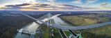 Aerial view of Redzinski Bridge, Wroclaw - Most Rędziński z lotu ptaka