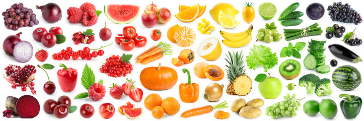 Collection of fruits and vegetables