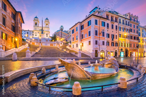 Spanish Steps in the morning, Rome Spanish Steps in the morning, Rome