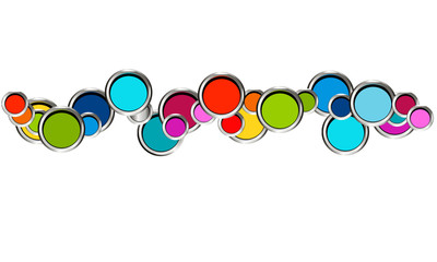 Kreis Band Banner Kreise Bunt Regenbogen