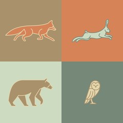 Monoline Animals
