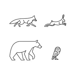 Monoline Animals
