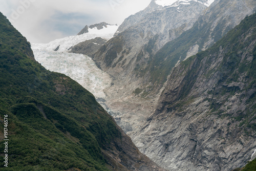 Plakat Franz Josef lodowiec, Nowa Zelandia Wyspa Południowa naturalny krajobraz