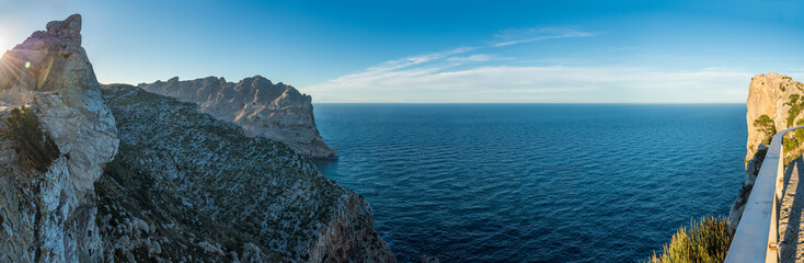 Aussicht vom Mirador Es Colomer auf Mallorca in westlicher Richtung