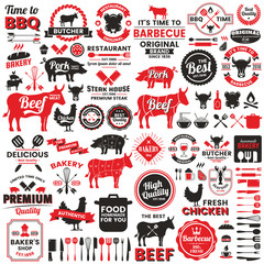 Restaurant Retro Vector Logo for banner