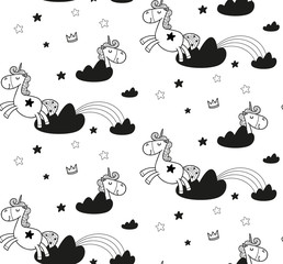 Cute pattern for kids, girls and boys. Vector illustration. It can be used to create prints, packaging, invitations, simple designs, gift wraps, festive decor, clothes, bags, pillows, postcards, cups