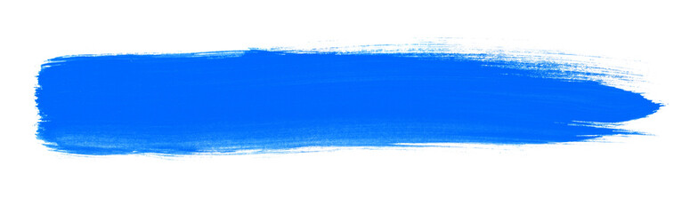 Pinselstreifen mit blauer Farbe