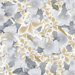 Seamless repeating floral pattern