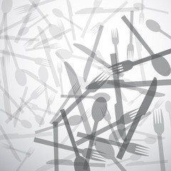 Vector restaurant, tableware. Background