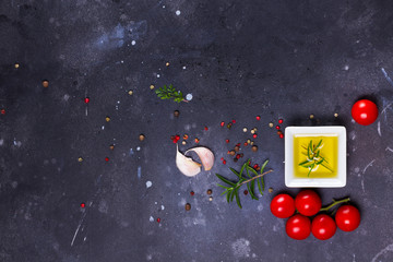 Food background with spices