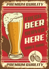 Vintage pub poster design.