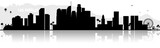 Los Angeles L.A. Skyline Silhouette schwarz