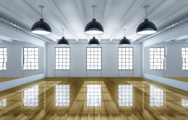 3D rendering of an studio background