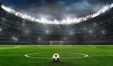 fußballfeld mit fussballtor