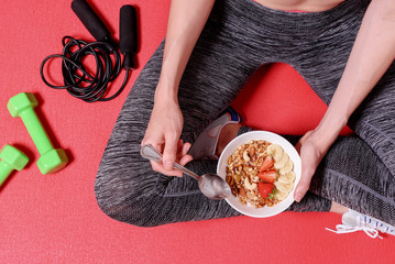 girl with granola