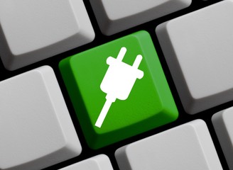 Stecker und Strom Konzept online