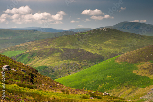 Zdjęcie XXL Spektakularny panoramiczny widok na góry Wicklow w Sally Gap, Irlandia