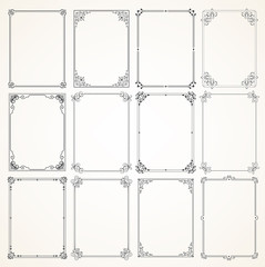 Vector Calligraphic Frame set
