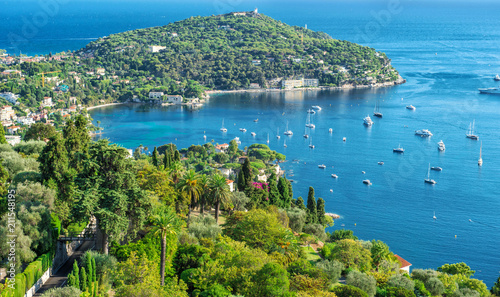Фото: Mediterranean sea French riviera Summer holidays background Mediterranean sea French riviera Summer holidays background