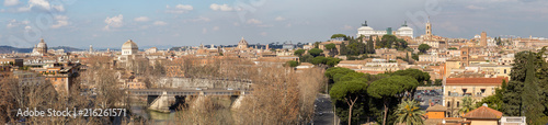 Rome, a panorama from the Aventine Hill, a view of the Tiber, the Gianiculum Hill, the Garibaldi Monument, Trastevere, Victor Emmanuel, the Capitol Hill, the Vatican, St. Peter's Cathedral (part 2) Rome, a panorama from the Aventine Hill, a view of the Tiber, the Gianiculum Hill, the Garibaldi Monument, Trastevere, Victor Emmanuel, the Capitol Hill, the Vatican, St. Peter's Cathedral (part 2)